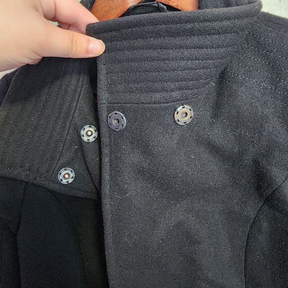 Old Navy Womens Jacket Size XS Black  80% Wool Blazer Collared Long Sleeve - Picture 7 of 13